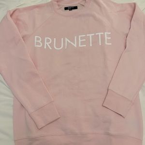 Brunette The Label pink oversize sweatshirt